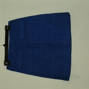 Blue tweed Miniskirt